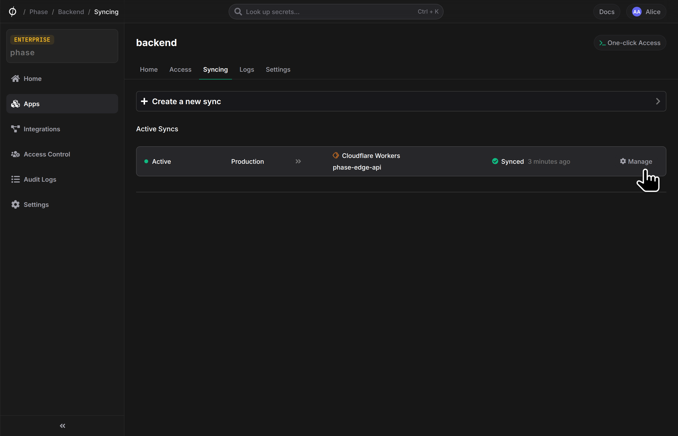 Sync created