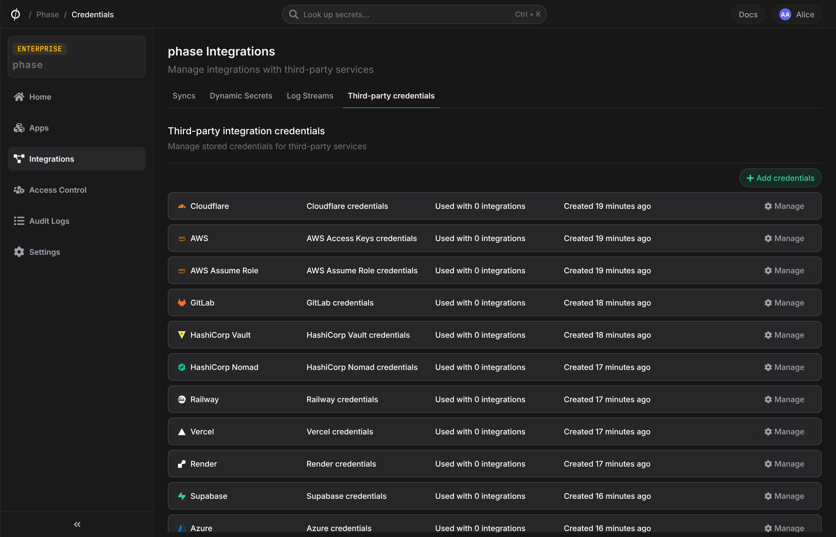 GitHub credentials stored