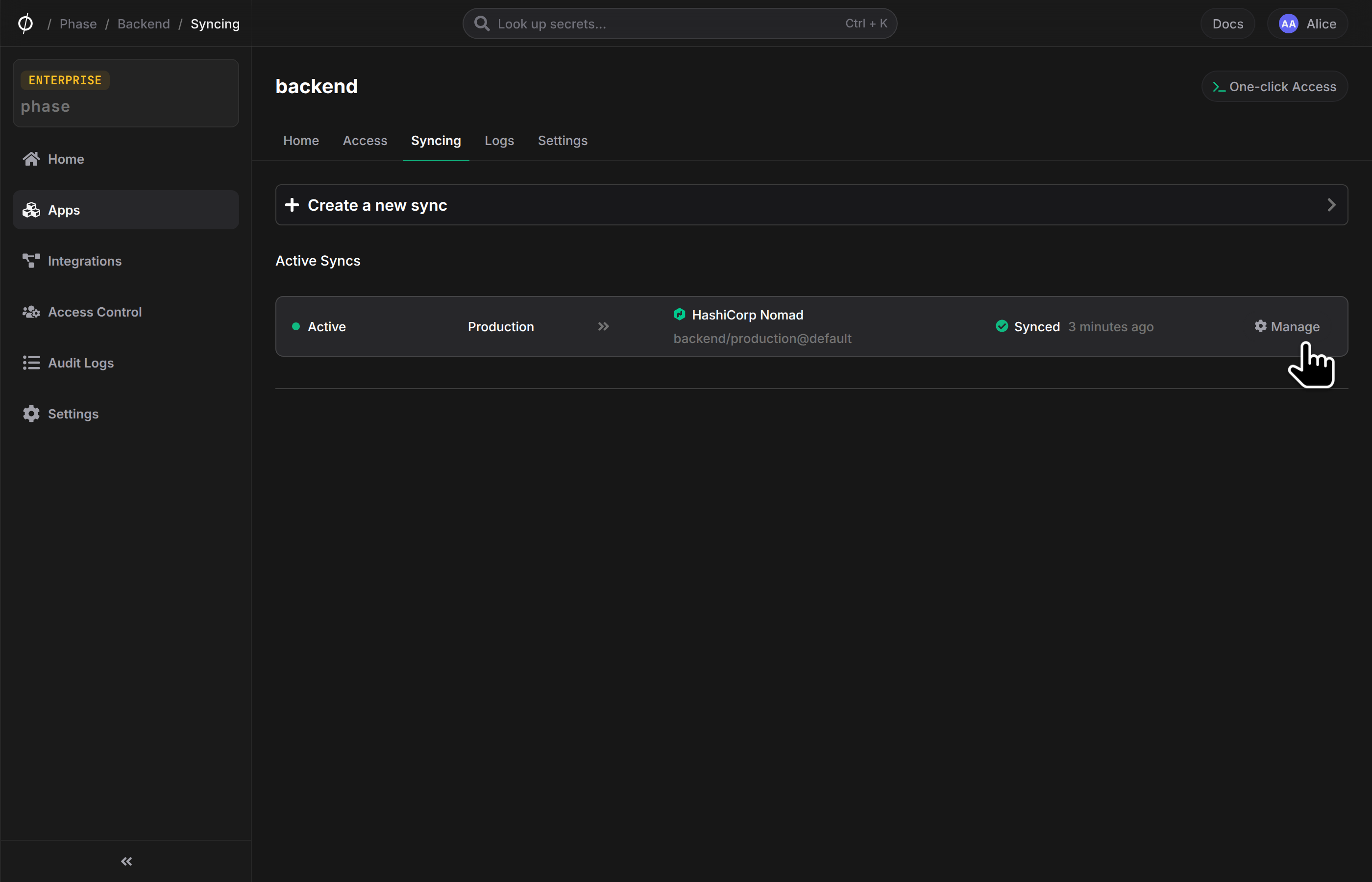 HashiCorp Nomad sync card